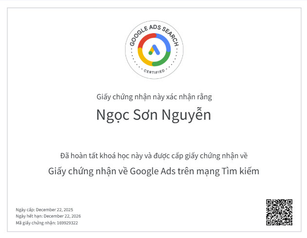Google Ads Search Certification